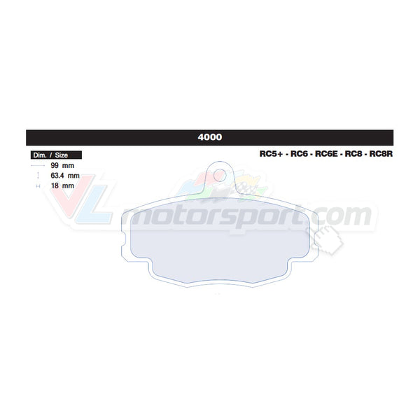 CL Brakes 4000 Juego de pastillas de freno