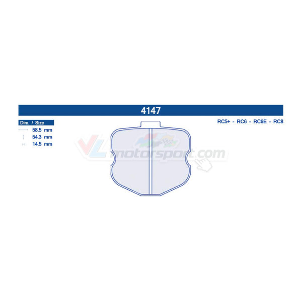 CL Brakes 4147 Juego de pastillas de freno