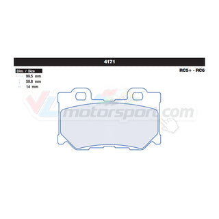 CL Brakes 4171 Jeu de plaquettes de frein