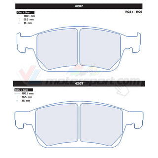 CL Brakes 4207 Jeu de plaquettes de frein