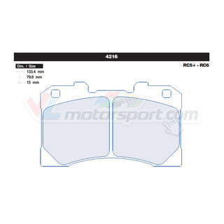 CL Brakes 4216 Jeu de plaquettes de frein