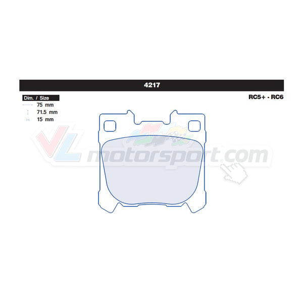 CL Brakes 4217 Jeu de plaquettes de frein