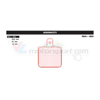 CL Brakes 5050W43T13 Jeu de plaquettes de frein