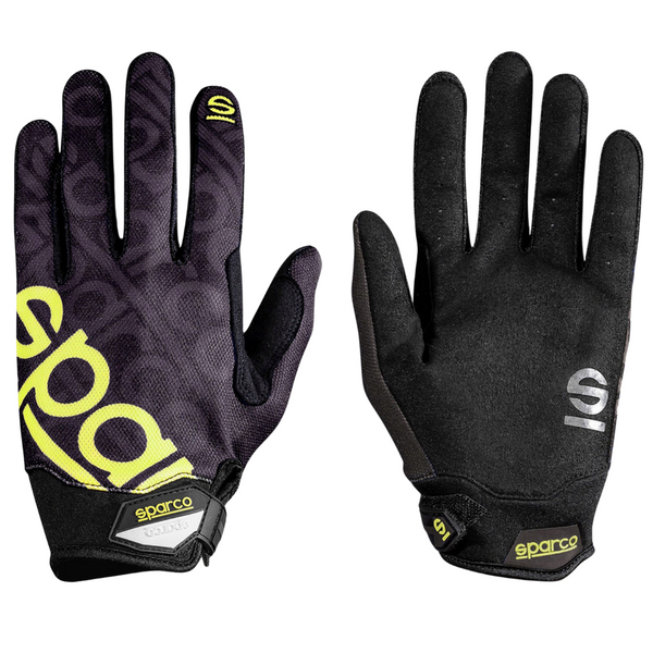 Guantes Sparco Mecánico/Gamming Meca-3 Negro/Amarillo