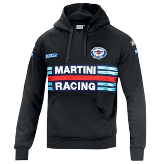 Sudadera Sparco con capucha Martini Negro