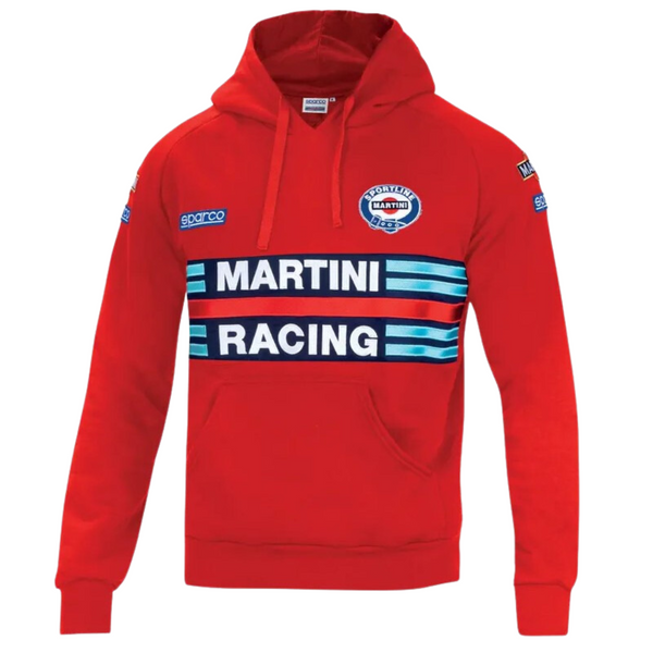 Sudadera Sparco con capucha Martini Rojo
