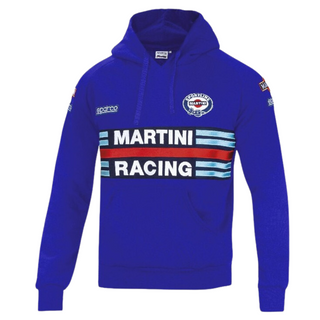 Sudadera Sparco con capucha Martini Azul