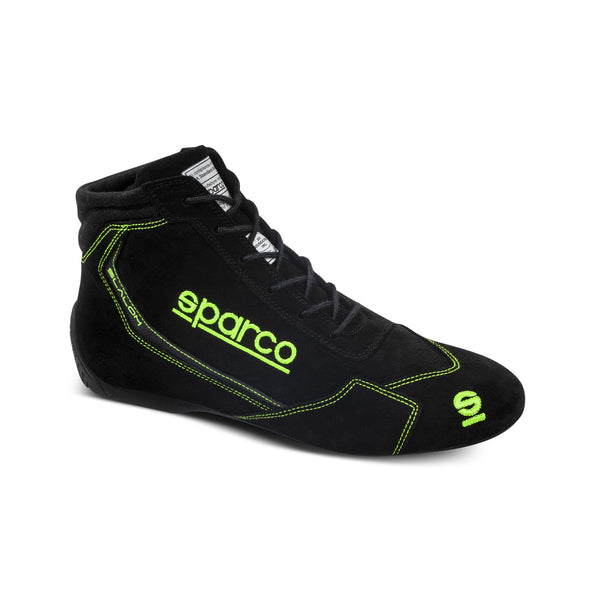 Botas Racing Sparco Slalom Negro/Verde Fluorescente | FIA 8856-2018