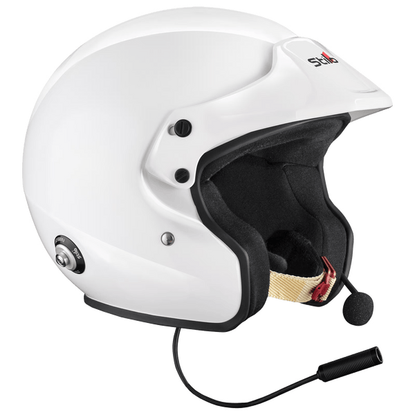 Casque de rallye composite Stilo ST5R blanc/bleu