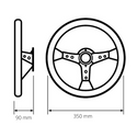 Volante RSX 350 90º Ante Negro 2 Brazos NEW