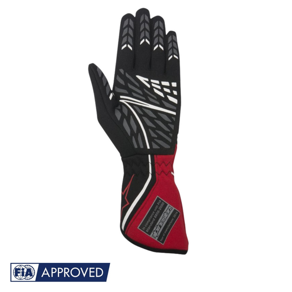 Guantes Alpinestars Racing Tech 1-Z Negro/Rojo/Blanco |  FIA 8856-2000