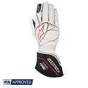 Guantes Alpinestars Racing Tech 1ZX Blanco/Negro/Rojo 2016 |  FIA 8856-2000