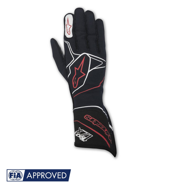 Guantes Alpinestars Racing Tech 1ZX Azul Marino/Blanco/Negro |  FIA 8856-2000