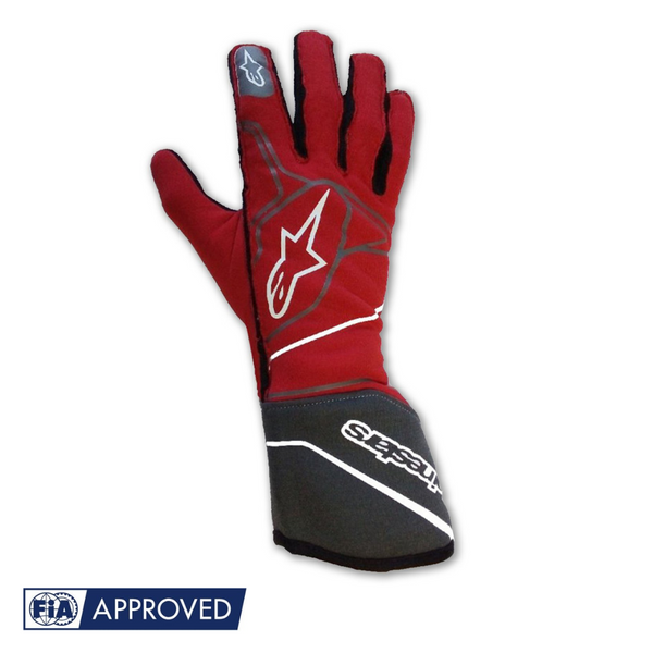 Guantes Alpinestars Racing Tech 1ZX Rojo/Antracita 2017 |  FIA 8856-2000