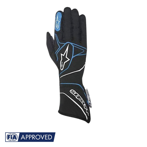 Guantes Alpinestars Racing Tech 1ZX Negro/Azul 2016 |  FIA 8856-2000
