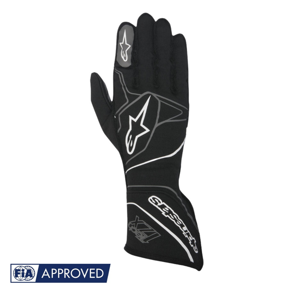 Guantes Alpinestars Racing Tech 1ZX Negro/Blanco |  FIA 8856-2000