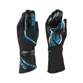 Guantes Sparco Karting Torpedo KG-5 Negro/Azul Claro
