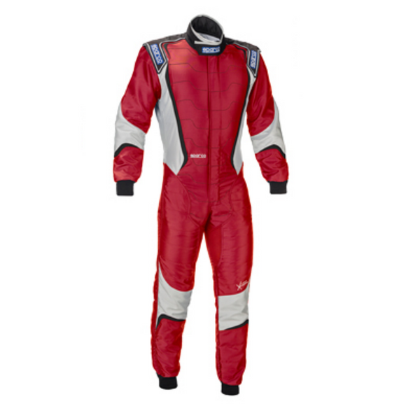 Combinaison adulte Sparco Karting K28 X-Light KX8 rouge/gris.