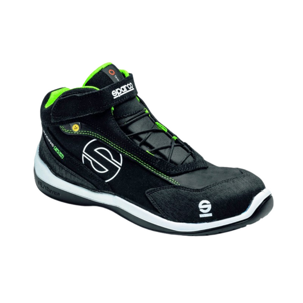 Botte de sécurité Sparco Racing Evo Ronnie ESD S3 SRC noir/vert