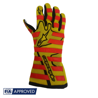 Guantes Alpinestars Racing Tech 1 Race Especial Mecánico Amarillo Neón/Negro |  FIA 8856-2000
