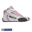 Botas Racing Sparco Fórmula+ SL-8 Blanco/Rosa | FIA 8856-2000