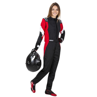 Mono Sparco Racing Competition LADY Negro/Rojo/Blanco | FIA 8856-2018