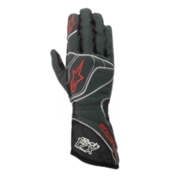 Guantes Alpinestars Racing Tech 1ZX Antracita/Negro/Rojo 2015  |  FIA 8856-2000