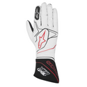 Guantes Alpinestars Racing Tech 1ZX Blanco/Negro/Rojo |  FIA 8856-2000