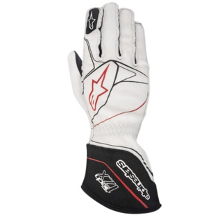 Guantes Alpinestars Racing Tech 1ZX Blanco/Negro/Rojo 2016 |  FIA 8856-2000