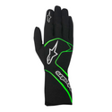 Guantes Alpinestars Racing Tech 1 Race Negro/Verde Fluorescente |  FIA 8856-2000