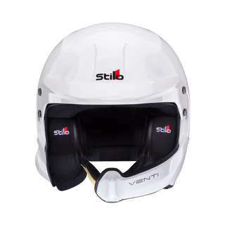 Casco Stilo Venti WRC Composite Blanco 1 Snell SA2020 FIA 8859-15 y clips Hans FIA8858-10