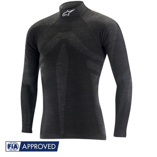 Camiseta Alpinestars Racing ZX Evo Negro/Gris