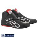 Botas Racing Alpinestars Supermono Negro/Rojo | FIA 8856-2000