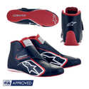 Botas Racing Alpinestars Supermono Azul/Blanco/Rojo | FIA 8856-2000