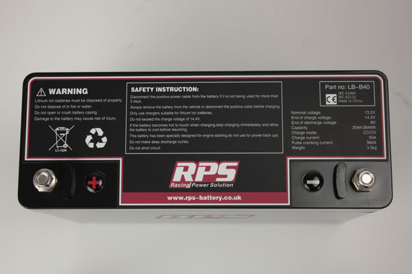 Batería de litio RPS | 13.2 V 20 AH CC960A