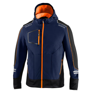 Buy azul-marino-naranja-fluo Chaqueta Sparco YORK TECH SOFT-SHELL