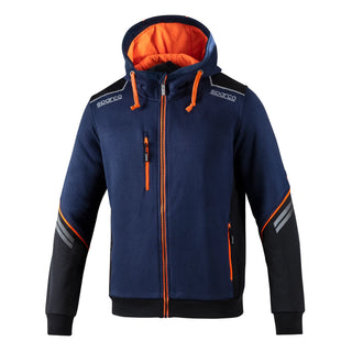 Buy azul-marino-naranja-fluo Chaqueta Sparco COLORADO TECH HOODED FULL ZIP