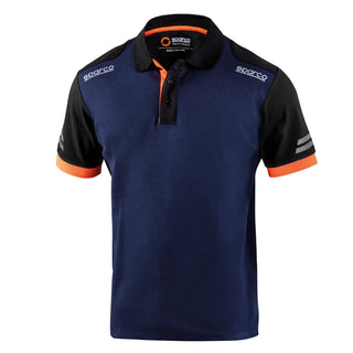 Buy azul-marino-naranja-fluo Polo técnico Sparco TOLEDO TECH POLO