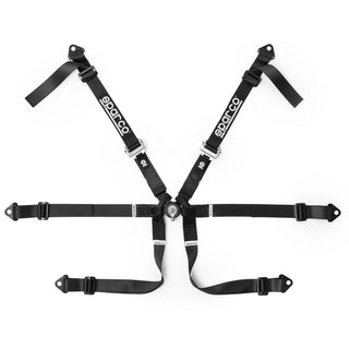 Cinturón Sparco FORMULA H-8 de 6 PUNTOS + ALU 2 NEGRO