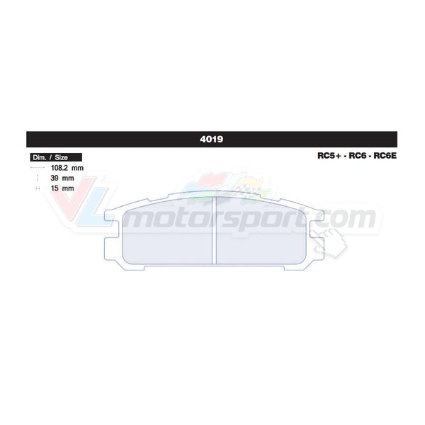 CL Brakes 4019 Jeu de plaquettes de frein