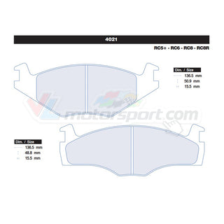 CL Brakes 4021 Juego de pastillas de freno