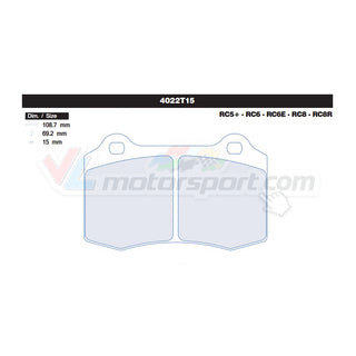 CL Brakes 4022T15 Juego de pastillas de freno