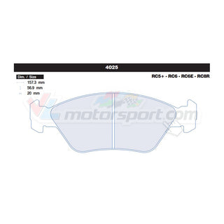 CL Brakes 4025 Juego de pastillas de freno