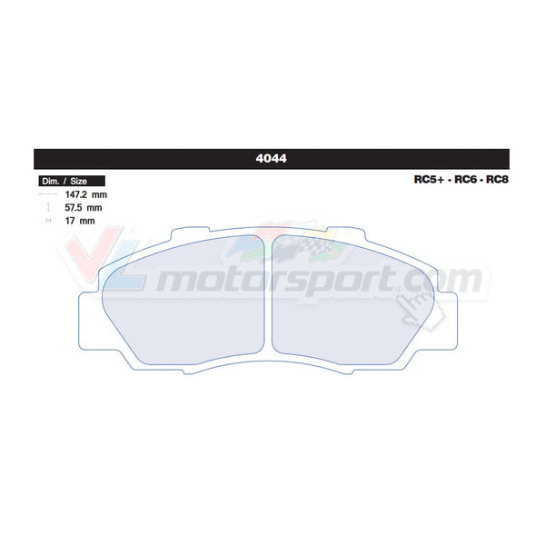 CL Brakes 4044 Jeu de plaquettes de frein