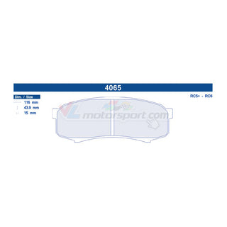 CL Brakes 4065 Juego de pastillas de freno