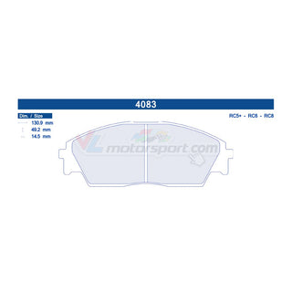 CL Brakes 4083 Juego de pastillas de freno