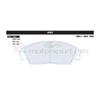 CL Brakes 4083 Juego de pastillas de freno