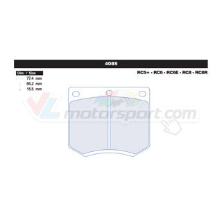 CL Brakes 4085 Juego de pastillas de freno