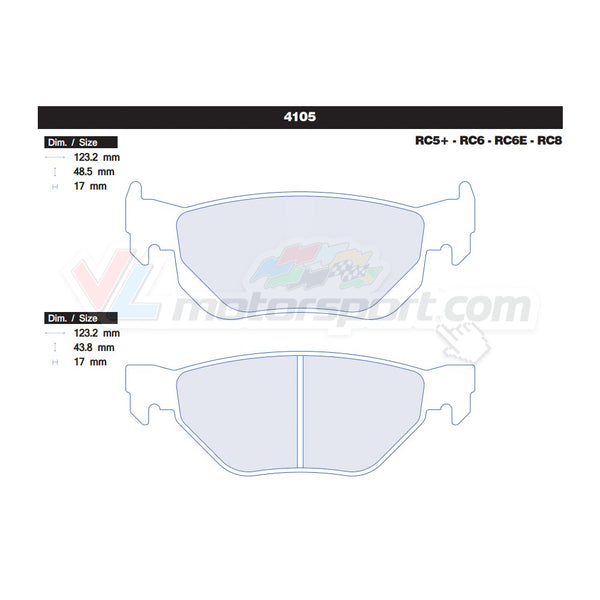 CL Brakes 4105 Jeu de plaquettes de frein