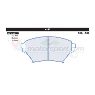 CL Brakes 4135 Juego de pastillas de freno